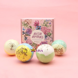 Organic and Natural Moisturising Ball Shaped Bath Bubble Bath Gift Set (Women)