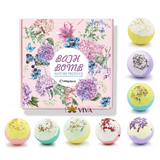 Organic and Natural Moisturising Ball Shaped Bath Bubble Bath Gift Set (Women)