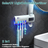 Toothbrush Sterliser with Automatic Toothpaste Dispenser
