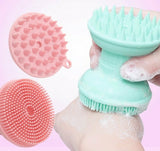 4In1 Silicone Scalp Massager Shampoo Brush With Dispener + Facial Cleansing Brush